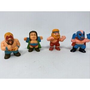 Vintage 1986 Soma Mini 1.5" Wrestler Figures - Lot of 4